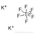 Hexafluorotitanato de potasio CAS 16919-27-0